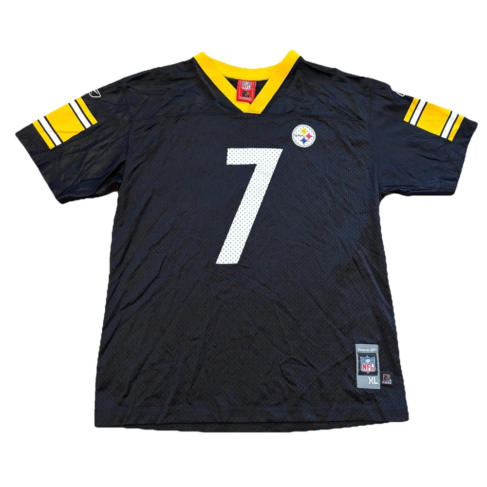 Ben Roethlisberger Pittsburgh Steelers Reebok Jersey XL Black NFL Football VTG
